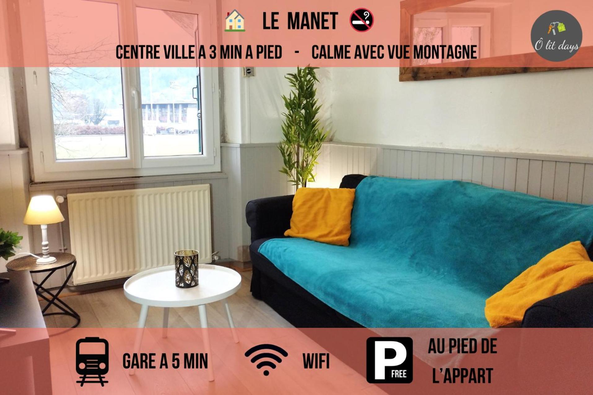 Le Manet - Appartement Proche Centre Ville - Parking Gratuit ボンヌヴィル エクステリア 写真